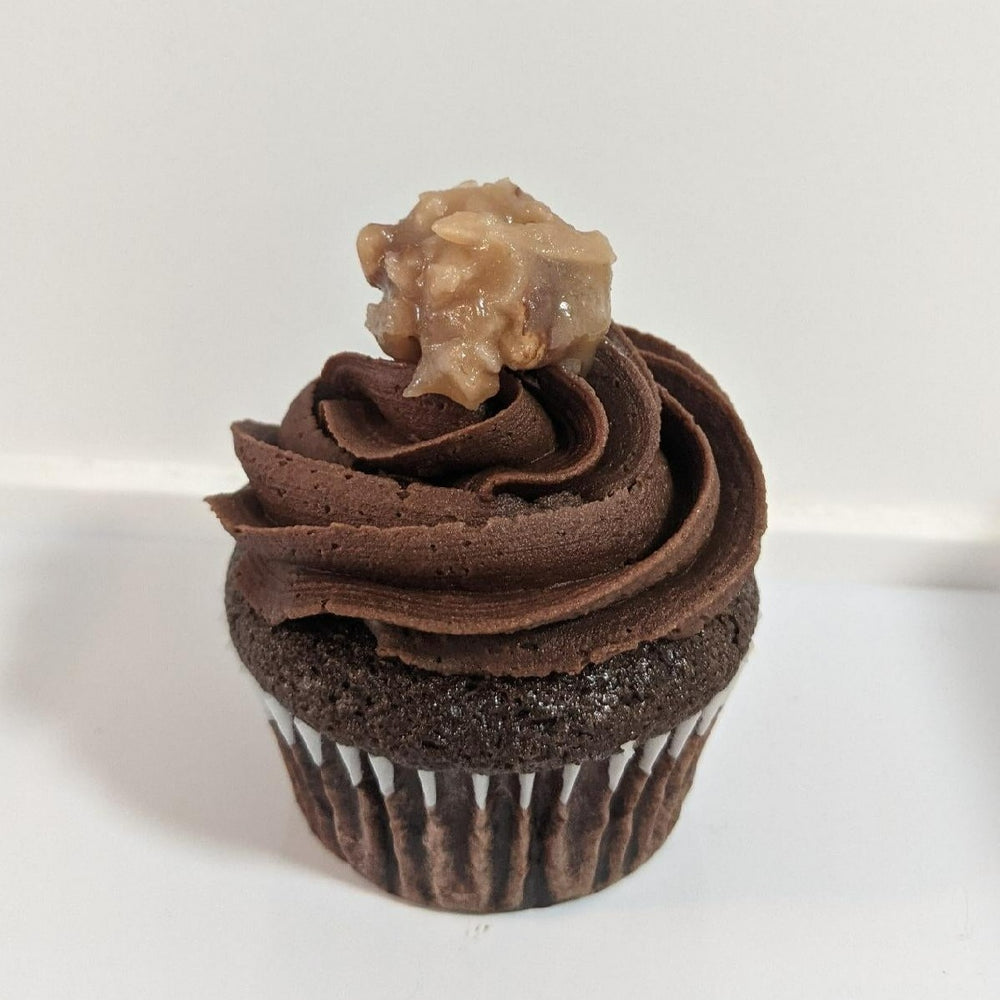 
            
                Load image into Gallery viewer, German Chocolate - Specialty Cupcake
            
        